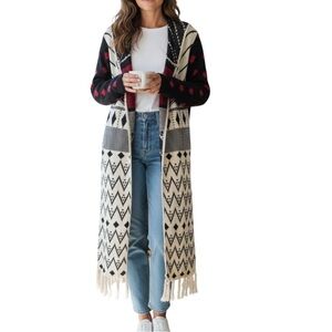 Selfie Couture by Trendology Tribal Aztec Design Cardigan Sweater M/L